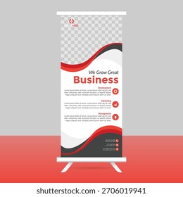 Diseño Abstractas con un concepto de Anuncio enrollable, probablemente con fines publicitarios o promocionales. Incluye colores CMYK y Fuentes Helvetica Courier.