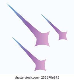 Abstract design featuring stylized shapes in gradient colors.