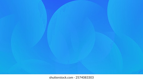 Abstract design featuring a vibrant blue gradient background with dynamic geometric shapes, creating a sleek and modern aesthetic. Perfect for digital artwork, creative backgrounds.
