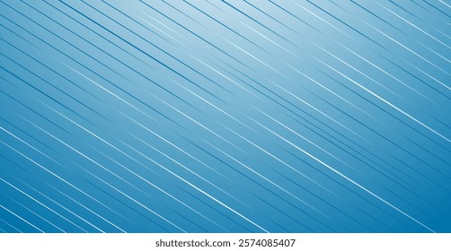 Abstract design featuring a vibrant blue background with sleek white lines, creating a modern and elegant aesthetic. Perfect for digital artwork, creative projects, and contemporary designs.