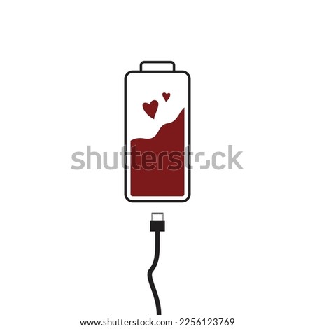 Abstract design filled love heart. Love energy creative design. Vector illustration.