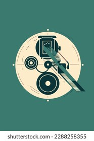 abstract design of film and entertainment industry
