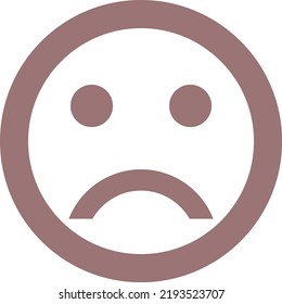 abstract design flat style
illustration of sad face 