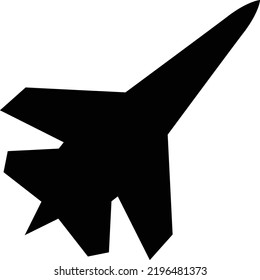 abstract design flat style
illustration of jet plane