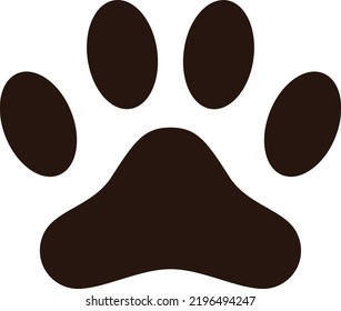abstract design flat style
illustration of paw logo