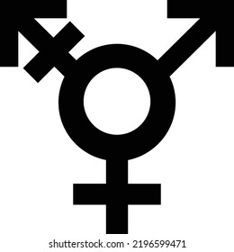 abstrakter Designstil
Transgender-Illustration 