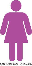 abstract design flat style
illustration of female sign 