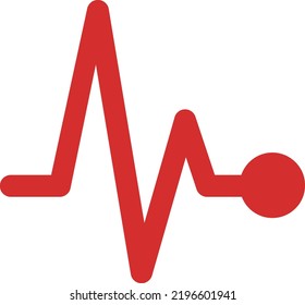 abstract design flat style
illustration of pulse rate 