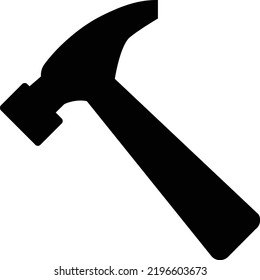 abstract design flat style
illustration of hammer icon 