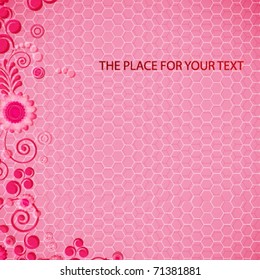 Abstract design floral background.