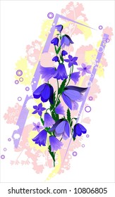 abstract design with flowers