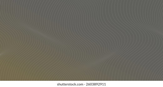Abstract design with flowing lines and gradient colors in a wave pattern during evening light