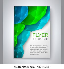 Abstract design for flyer, cover, poster, banner. Colorful abstract template. Vector illustration.