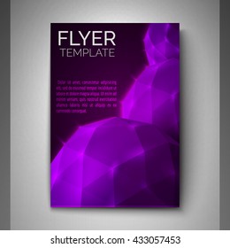 Abstract design for flyer, cover, poster, banner. Colorful template. Vector illustration.