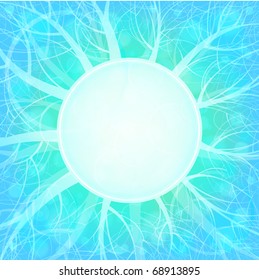 Abstract design, forest theme vector banner with empty space for text. eps10