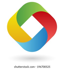 abstract design in four colors