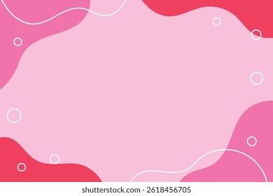 Abstract design frame illustration pink