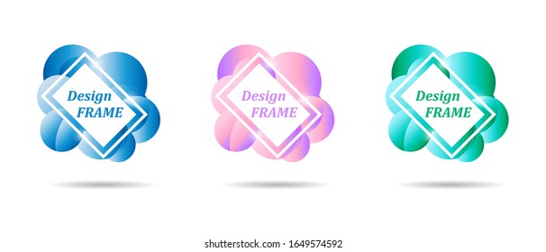 Abstract design frame for text