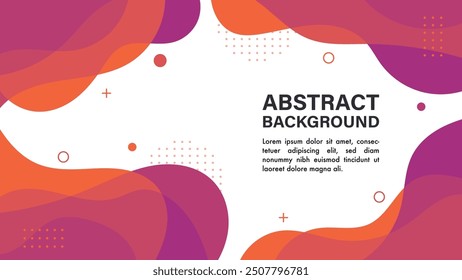 Diseño Abstractas de colores de fondo de forma libre. Ilustración vectorial