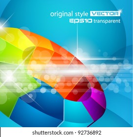 Abstract Design for futuristic poster or business science flyer.