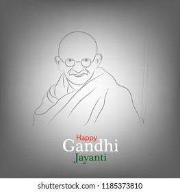 Abstract design for gandhi jayanti.