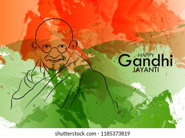 Abstract design for gandhi jayanti.