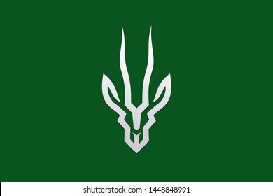 Abstract Design of Gazelle Antelope Head Vector