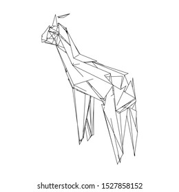 Abstract Design of Gazelle Antelope Head Vector