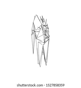 Abstract Design of Gazelle Antelope Head Vector