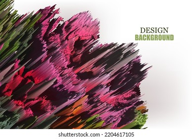 Abstract design geometric background of colored diagonally arranged lines eps10