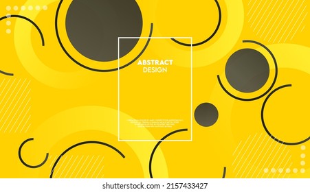 Abstract design and geometric background. Trendy shapes composition