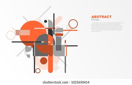 Abstract Design geometric modern background.