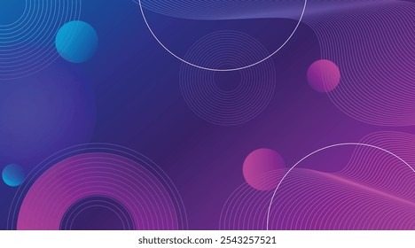 Abstract design with geometric shapes - Trendy Purple Gradient. Abstract color combination purple and pink background