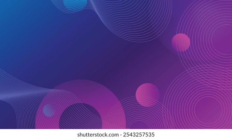 Diseño Abstractas con Formas geométricas - Trendy Purple Gradient. Abstractas combinación de colores de fondo púrpura y rosa