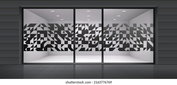 Abstract design for glass graphics. Glass graphics design for Office, Train station, Supermarket, Store, Shop, Mall, Boutique, Home glass partition.