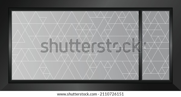 Abstract design for glass graphics. Glass\
graphics design for Office, Train station, Supermarket, Store,\
Shop, Mall, Boutique, Home glass\
partition.