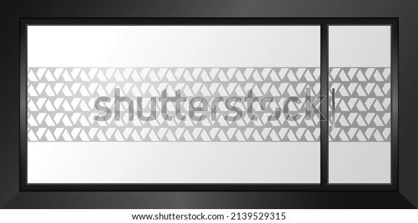 Abstract design for glass graphics. Glass\
graphics design for Office, Train station, Supermarket, Store,\
Shop, Mall, Boutique, Home glass\
partition.