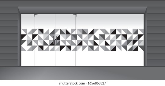 Abstract design for glass and wall graphics. Glass graphics design for Office, Train station, Supermarket, Store, Shop, Mall, Boutique, Home glass partition.