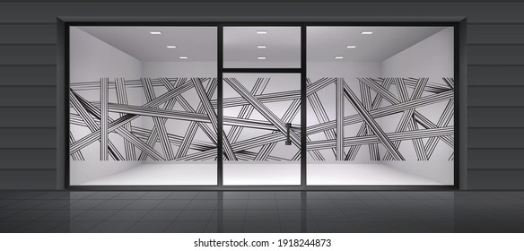 Abstract design for glass and wall graphics. Glass graphics design for Office, Train station, Supermarket, Store, Shop, Mall, Boutique, Home glass partition.