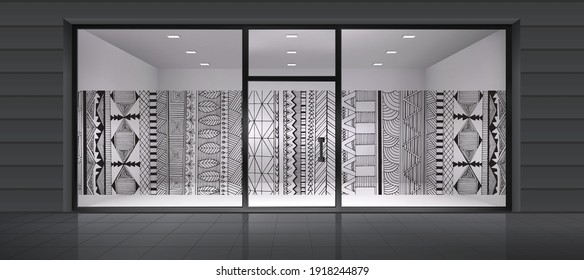 Abstract design for glass and wall graphics. Glass graphics design for Office, Train station, Supermarket, Store, Shop, Mall, Boutique, Home glass partition.