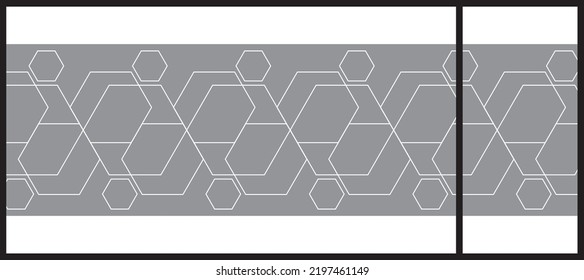 Diseño abstracto para gráficos de vidrio y pared. Diseño de gráficos de vidrio para Office, estación de tren, supermercado, tienda, centro comercial, partición de vidrio residencial.