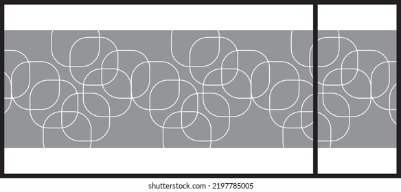 Abstract design for glass and wall graphics. Glass graphics design for Office, Train station, Supermarket, Store, Shop, Mall.