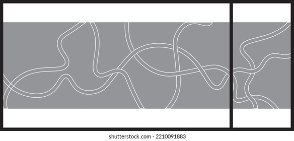 Abstract design for glass and wall graphics. Glass graphics design for Office, Train station, Supermarket, Store, Shop, Mall.