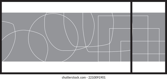 Diseño abstracto para gráficos de vidrio y pared. Diseño de gráficos de vidrio para Office, estación de tren, supermercado, tienda, tienda, centro comercial.