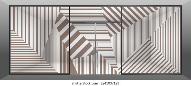 Abstract design for glass and wall graphics. Glass graphics design for Office, Train station, Supermarket, Store, Shop, Mall, Boutique, Home glass partition.