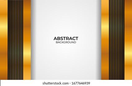Abstract design gold and black background