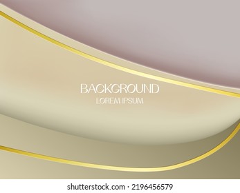 Abstract design with gold luxury background