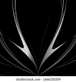abstract design, graphic drawing on a black background.