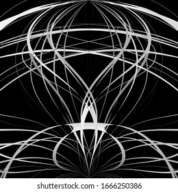 abstract design, graphic drawing on a black background.