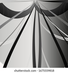 abstract design, graphic pattern on a gray metal background, silver metal stripes